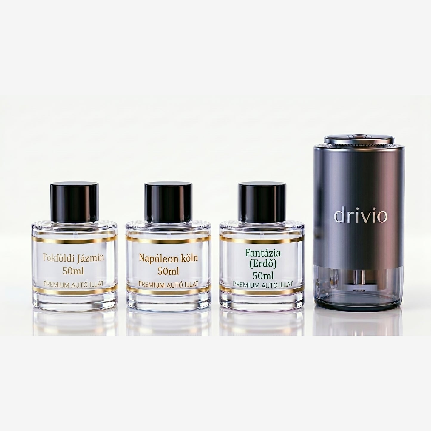 DRIVIO™ Gentleman Pack – Intelligens Diffúzor + 3 Karakteres Illat 🛡️💼(ajánláss)